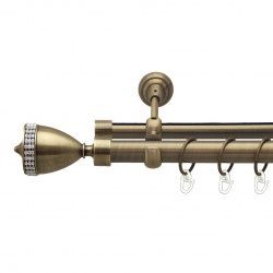 Етернія Дворядний Опозитний Гладка труба Кільце металеве Антик 