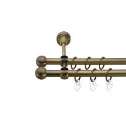 Куля болонь Дворядний Відкритий Гладка труба Кільце металеве Антик 