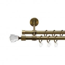 Лучетта Дворядний Закритий Гладка труба Кільце металеве Антик 