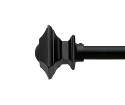 Закінчення для карнизу Orvit БОРДЖЕЗА 19 мм ЧОРНИЙ ОКСАМИТ 