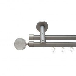 Люміера Дворядний Реверсивний Профільна труба  Сатин 