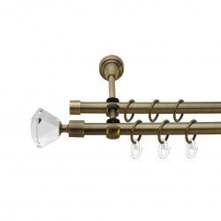 Спектралія Дворядний Відкритий Гладка труба Кільце металеве Антик 