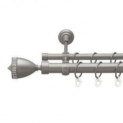 Етернія Дворядний Відкритий Гладка труба Кільце металеве Сатин 