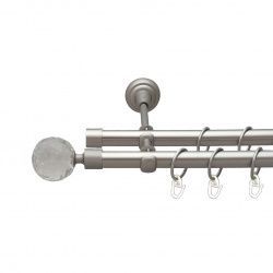 Люміера Дворядний Відкритий Гладка труба Кільце металеве Сатин 