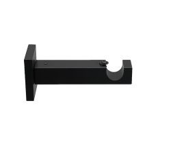 Тримач Orvit ТЕХНО однорядний до стіни 19 мм ЧОРНИЙ ОКСАМИТ