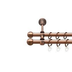 Куля болонь Дворядний Відкритий Гладка труба Кільце металеве Мідь 