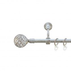 Савона Однорядний Відкритий Гладка труба Кільце металеве Біле золото 