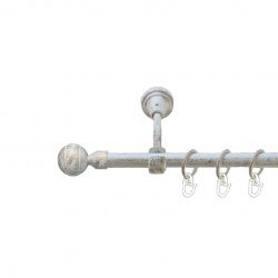 Паола Однорядний Відкритий Гладка труба Кільце металеве Біле золото 