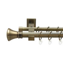 Люксор Дворядний Техно Гладка труба Кільце металеве Антик 