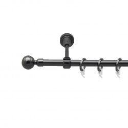 Паола Однорядний Відкритий Гладка труба Кільце фасонне металеве  Онікс 