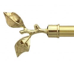 Закінчення для карнизу Orvit ЛИСТОК ТРОЯНДИ 25 мм ЗОЛОТО 
