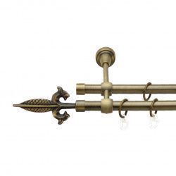 Генуя Дворядний Литий Гладка труба Кільце металеве Антик 