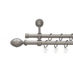 Фарже Дворядний Відкритий Гладка труба Кільце металеве Сатин 