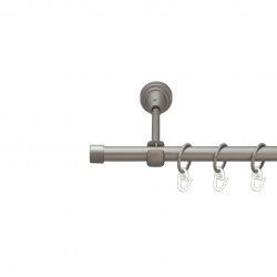 Заглушка Однорядний Відкритий Гладка труба Кільце металеве Сатин 