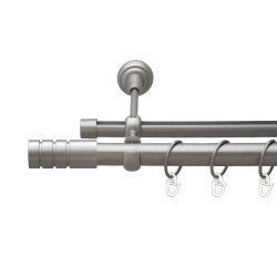 Модуло Дворядний Опозитний Гладка труба Кільце металеве Сатин 