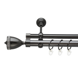 Етернія Дворядний Опозитний Гладка труба Кільце металеве Онікс 