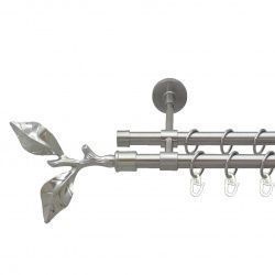 Листок троянди Дворядний Закритий Гладка труба Кільце металеве Нержавіюча сталь 