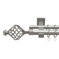 Арезо Дворядний Техно Гладка труба Кільце металеве Сатин 