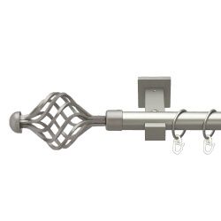 Арезо Однорядний Техно Гладка труба Кільце металеве Сатин 