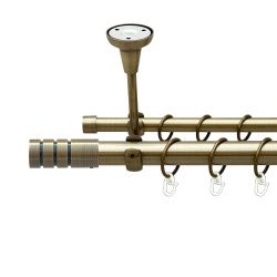 Модуло Дворядний Відкритий до стелі Гладка труба Кільце металеве Антик 