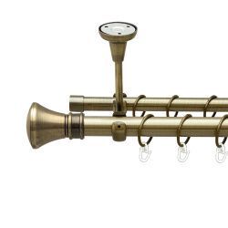 Люксор Дворядний Відкритий до стелі Гладка труба Кільце металеве Антик 