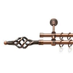 Ажур мала Дворядний Відкритий Гладка труба Кільце металеве Мідь 