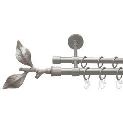 Листок троянди Дворядний Закритий Гладка труба Кільце металеве Сатин 