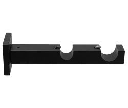 Тримач Orvit ТЕХНО дворядний до стіни 25\19 мм ЧОРНИЙ ОКСАМИТ