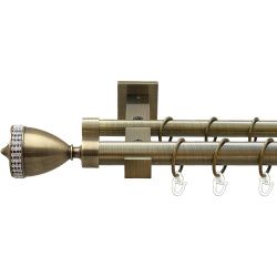 Етернія Дворядний Техно Гладка труба Кільце металеве Антик 