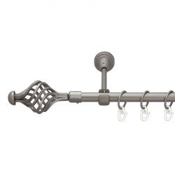 Арезо Однорядний Відкритий Гладка труба Кільце металеве Сатин 