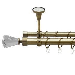 Лучетта Дворядний Відкритий до стелі Гладка труба Кільце металеве Антик 