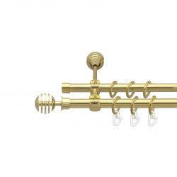 Верона Дворядний Відкритий Гладка труба Кільце металеве Золото 