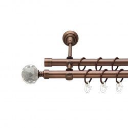 Люміера Дворядний Відкритий Гладка труба Кільце металеве Мідь 