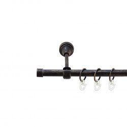 Заглушка Однорядний Відкритий Гладка труба Кільце металеве Чорне золото 