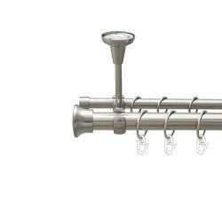 Дуо Дворядний Відкритий до стелі Гладка труба Кільце металеве Нержавіюча сталь 