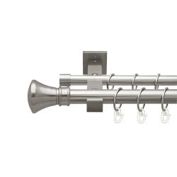 Люксор Дворядний Техно Гладка труба Кільце металеве Нержавіюча сталь 