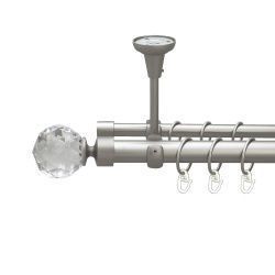 Люміера Дворядний Відкритий до стелі Гладка труба Кільце металеве Сатин 