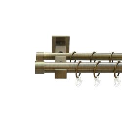 Заглушка Дворядний Техно Гладка труба Кільце металеве Антик 