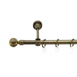 Паола Однорядний Відкритий Гладка труба Кільце металеве Антик 