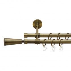 Меркурія Дворядний Закритий Гладка труба Кільце металеве Антик 