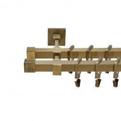 Купер ( заглушка ) Дворядний Бруклін Гладка труба Кільце тихохідне квадро з жабкою Антик 