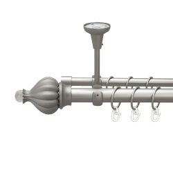 Таджа-кристал Дворядний Відкритий до стелі Гладка труба Кільце металеве Сатин 