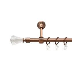 Лучетта Однорядний Відкритий Гладка труба Кільце металеве Мідь 