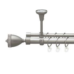 Етернія Дворядний Відкритий до стелі Гладка труба Кільце металеве Сатин 