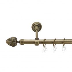 Одеон Однорядний Відкритий Гладка труба Кільце металеве Антик 