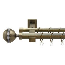 Авея Дворядний Техно Гладка труба Кільце металеве Антик 