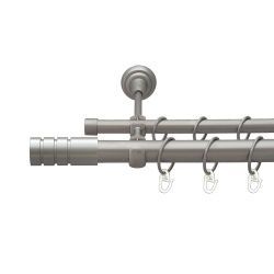 Модуло Дворядний Відкритий Гладка труба Кільце металеве Сатин 