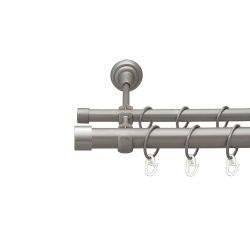 Заглушка Дворядний Відкритий Гладка труба Кільце металеве Сатин 