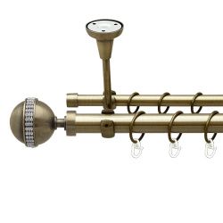 Авея Дворядний Відкритий до стелі Гладка труба Кільце металеве Антик 