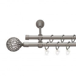 Савона Дворядний Відкритий Гладка труба Кільце металеве Сатин 